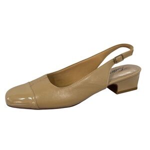 TROTTERS Dea Tan Slingback Low Block Heel Pumps Women's Size 9N